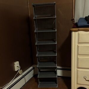 Gray 6-Tier Shoe Storage Shelf